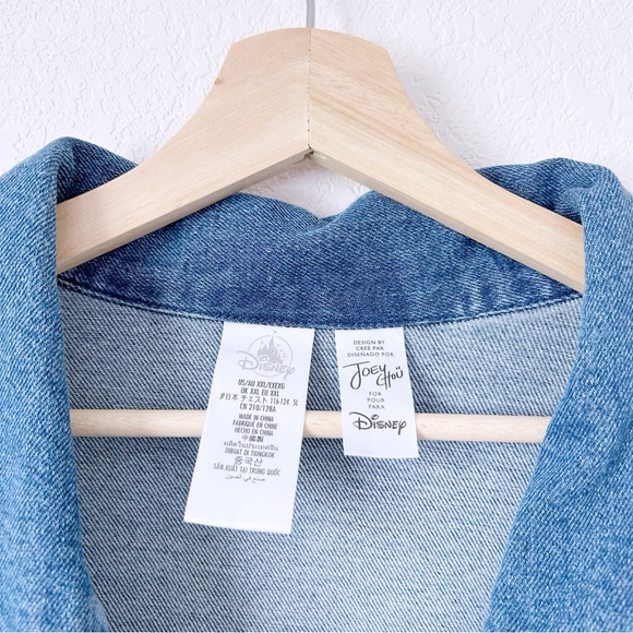 Disney Parks Joey Chou Magic Kingdom Castle Denim Jacket XXL NWT NEW 2023 - Picture 3 of 6